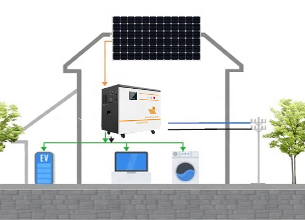 3KW 3KWH tout en un système d'alimentation solaire pour la maison