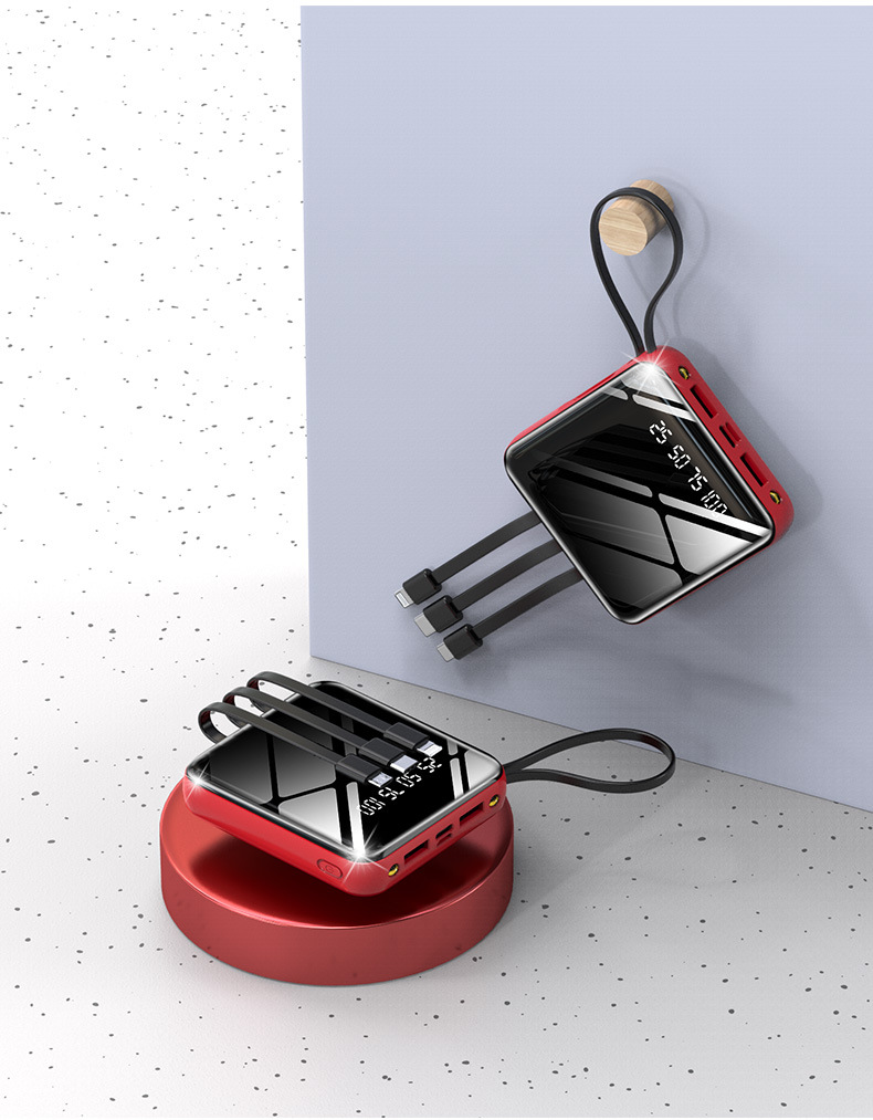 Banque de puissance de batterie d'ion de lithium du chargeur rapide extérieur 20000mah de prix usine avec les sorties micro d'Usb et de type C